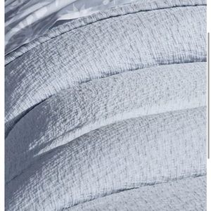 Matouk light blue King Coverlet